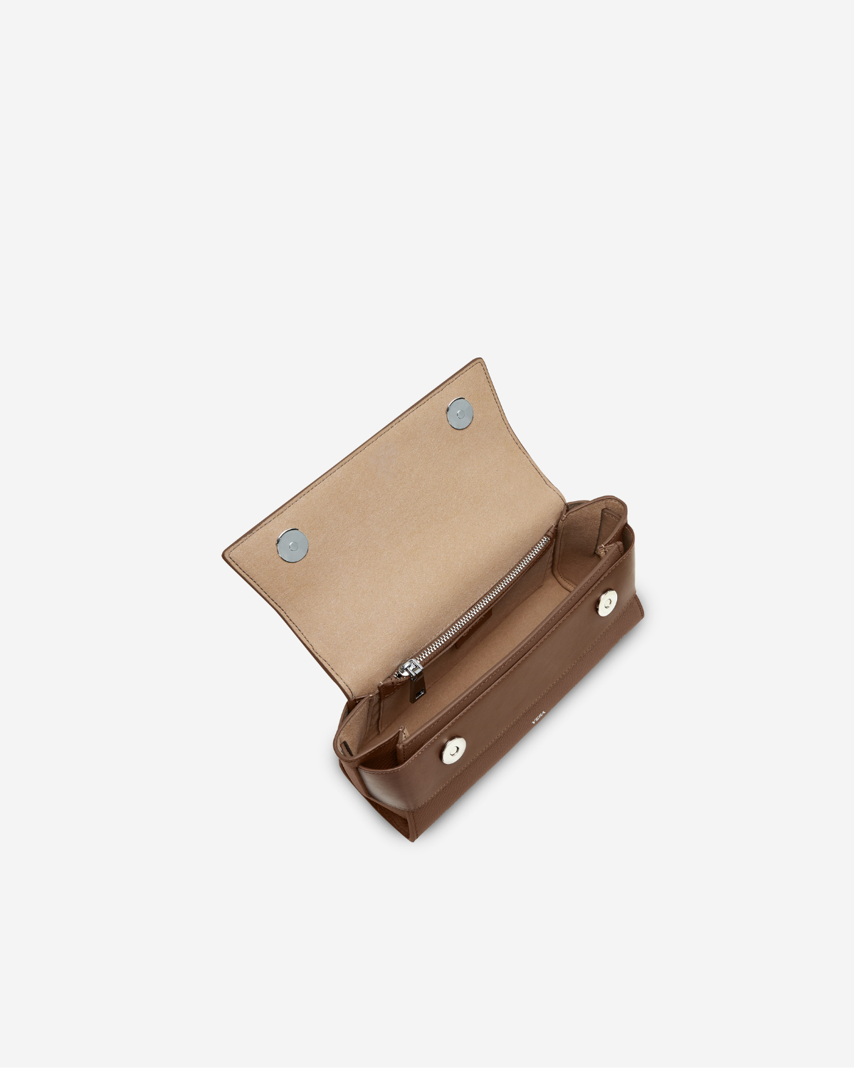 กระเป๋าถือกระเป๋าสะพายหนังแท้ VERA Margo Longo สี Mocha Mousse
